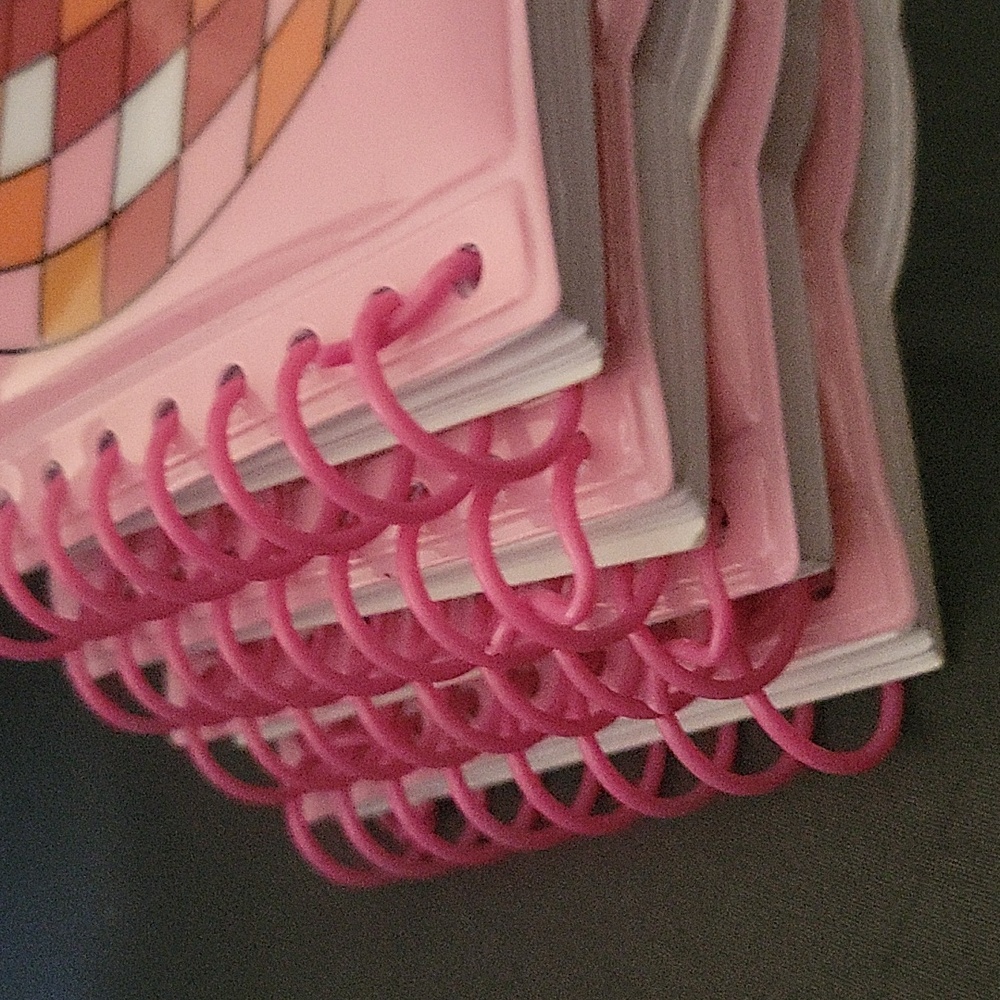 Pink Pumpkin Patterned Notebooks. - Picture 4 of 5